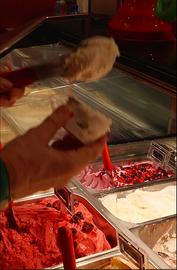 Team Italy enjoying gelato in Rome